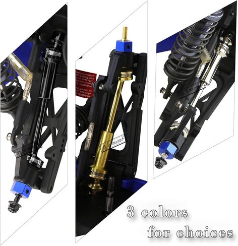 Rcarmumb RC Upgrades Part Drive Shaft CVD for 1/10 Slash VXL 2WD,Stampede VXL 2WD,Rustler VXL 2WD,Hoss VXL,Stainless Steel #45 Drive Shaft Front Axles with Red Hex,Gold in Saudi Arabia