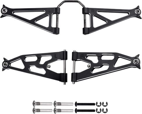 Aluminum Front Suspension Arms Set Upper and Lower for Losi Baja Rey Upgrades, Replaces LOS234004 (Red) in Saudi Arabia