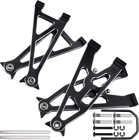 Aluminum Front Suspension Arms Set Upper and Lower for Losi Baja Rey Upgrades, Replaces LOS234004 (Red) in Saudi Arabia