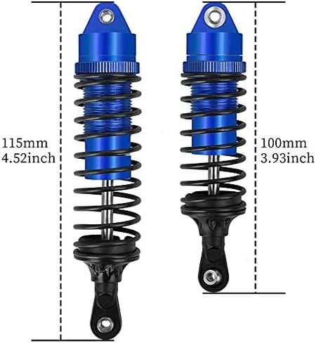 GLOBACT 4PCS Aluminum Front & Rear RC Shocks for 1/10 RC Truck Slash 2WD/4x4 shocks Rustler 4X4 Stampede 4X4 Hoss 4X4 RC Car Replace 5862 (Red) in Saudi Arabia