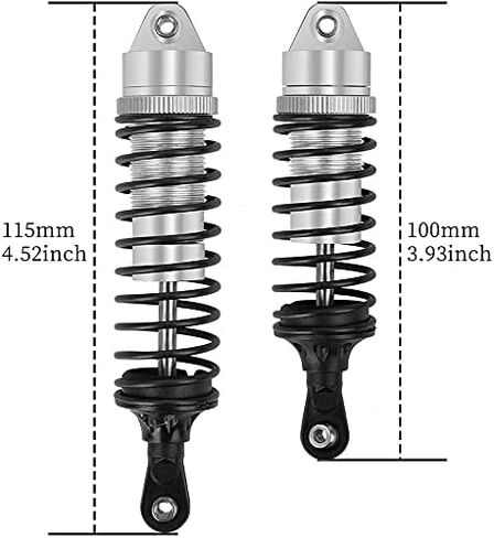 GLOBACT 4PCS Aluminum Front & Rear RC Shocks for 1/10 RC Truck Slash 2WD/4x4 shocks Rustler 4X4 Stampede 4X4 Hoss 4X4 RC Car Replace 5862 (Red) in Kuwait
