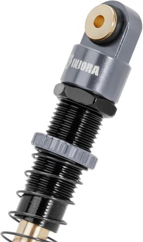 INJORA 51 مم صدمات طويلة السفر ملولبة مزدوجة الأسطوانة لمحور AX24 SCX24 ترقية 1/24 RC الزاحف (ذهبي) in Kuwait
