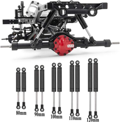 RCLIONS 90mm RC Shocks Absorber Damper Internal Spring for 1/10 RC Crawler Car TRX4 SCX10 SCX10-II D90 Upgrade Parts in Saudi Arabia