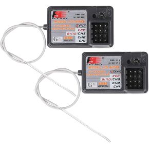 Globact Flysky FS-GR3E AFHDS Long Range 2.4G 3CH Receiver for FS-GT2 FS-GT2B FS-GT3B FS-GT3C FZ-IT4S Transmitter RC Car Boat (2 Pcs) in Saudi Arabia