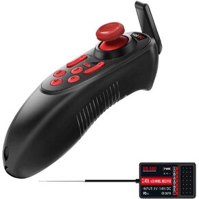 HOTRC DS-600 6CH 2.4GHz RC Transmitter and Receiver Remote Controller with DS 600 PWM 6 Channel Receiver for RC Boat (w/PWM RX)