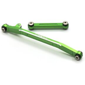 Treal SCX24 Steering Links Aluminum 7075 Steering Linkage Set for Axial SCX24 1/24 Scale Upgrades(Black)
