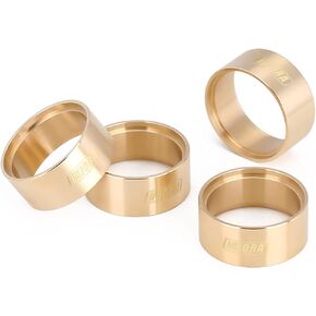 INJORA Brass Internal Beadlock Ring Clamp Ring Fit 1.0" Wheel Rim for 1/24 RC Crawler Axial SCX24 Upgrade Parts
