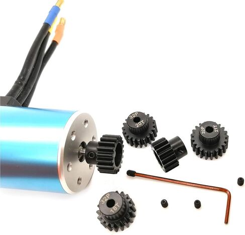 32P Hardened Pinion Gear Set 1/8 inch Hole 12T 13T 14T 15T 16T with Hex Key (Compatible with 0.8 Metric Pitch) in Kuwait