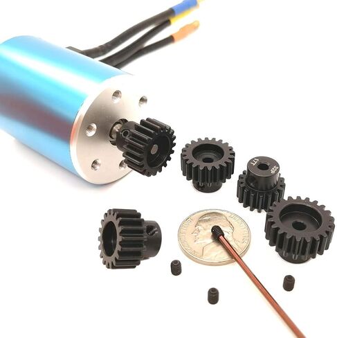 32P Hardened Pinion Gear Set 1/8 inch Hole 12T 13T 14T 15T 16T with Hex Key (Compatible with 0.8 Metric Pitch) in Kuwait