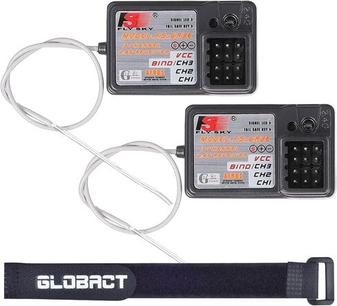 جهاز استقبال Flysky FS-GR3E AFHDS طويل المدى 3CH 2.4 جيجا هرتز لجهاز استقبال FS-GT2 FS-GT2B FS-GT3B FS-GT3C FS-IT4S جهاز إرسال RC لقارب السيارة (قطعة واحدة) in Kuwait