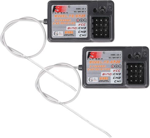 جهاز استقبال Flysky FS-GR3E AFHDS طويل المدى 3CH 2.4 جيجا هرتز لجهاز استقبال FS-GT2 FS-GT2B FS-GT3B FS-GT3C FS-IT4S جهاز إرسال RC لقارب السيارة (قطعة واحدة) in Kuwait