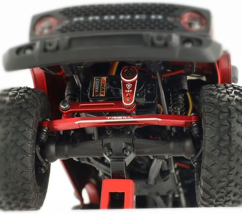 TREAL SCX24 Servo Horn 15T for EMAX Servo, Aluminum 7075 Servo Arm (2P) Compatible with Axial 1/24 SCX24(Black) in Kuwait
