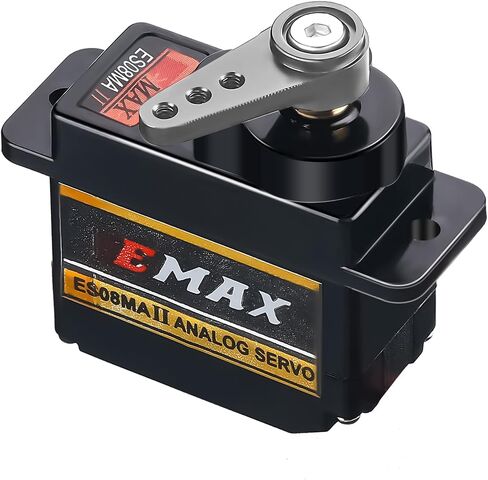 Moxweyeni RC Servo Steering SCX24 Axial Servo Upgrade with Mount Bracket and Arm for RC Car Boat Model Parts SCX24 Upgrade Parts(Black) in Kuwait
