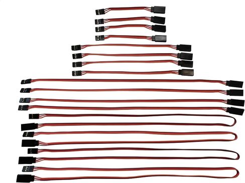 Apex RC Products 3" 6" 12" 24" JR/Spektrum/Hitec Style Servo Extension Variety Pack - 4 Each 1028 in Saudi Arabia