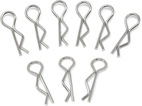 Honbay 100PCS 1/16 Metal Car Truck Buggy Shell Body Clips Pins for for RC Vehicles (1/16) in Kuwait