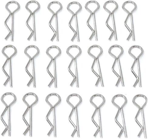 Honbay 100PCS 1/16 Metal Car Truck Buggy Shell Body Clips Pins for for RC Vehicles (1/16) in Kuwait