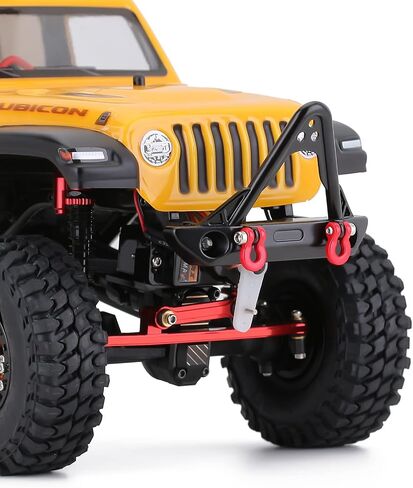 مصد أمامي INJORA RC 1/24 مصد معدني مع أضواء لأجزاء الترقية المحورية SCX24 Gladiator Bronco JLU Deadbolt C10 B17 (A) in Kuwait