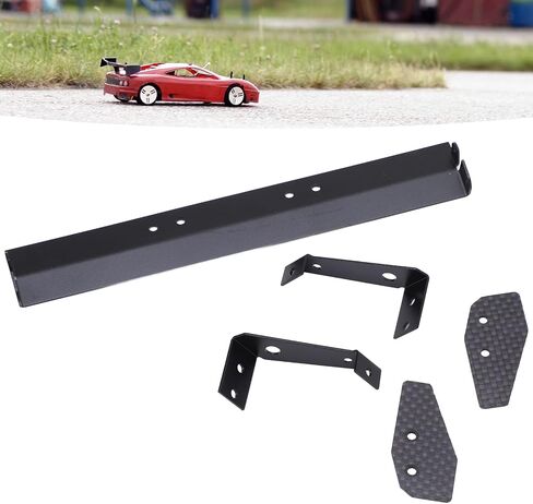 Dilwe RC Rear Wing Set, Aluminum Alloy + Carbon Fiber 165mm Length RC Tail Rear Spoiler Wing for HSP, Kyosho, Sakura, LC RC Truck Car 1/10 RC Car Body Wing Parts in Saudi Arabia