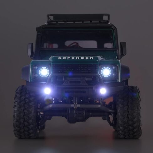 انجورا مصابيح LED - مجموعة مصابيح امامية وخلفية لسيارة TRX4M 1/18 التي تعمل بجهاز تحكم عن بعد (ابيض واحمر) in Kuwait