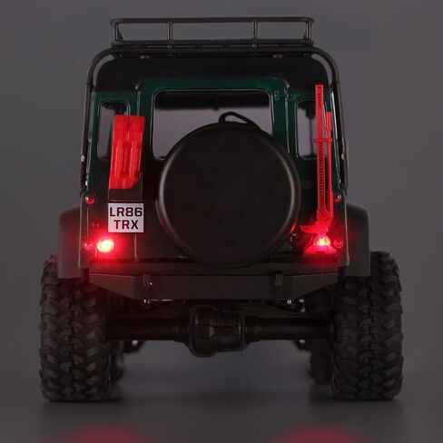 انجورا مصابيح LED - مجموعة مصابيح امامية وخلفية لسيارة TRX4M 1/18 التي تعمل بجهاز تحكم عن بعد (ابيض واحمر) in Kuwait