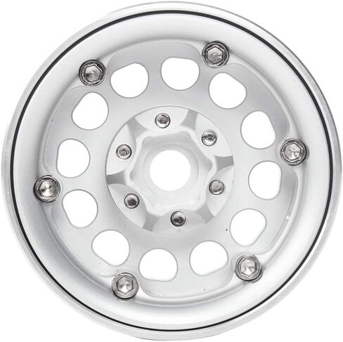 إطارات INJORA RC 4 قطع 1.9 بوصة Beadlock RC عجلة ريم مجموعة محور العجلة لـ 1:10 RC الزاحف المحوري SCX10 SCX10 II 90046 SCX10 III AXI03007 TRX4 D90 12 مم سداسي (أسود ورمادي) in Kuwait