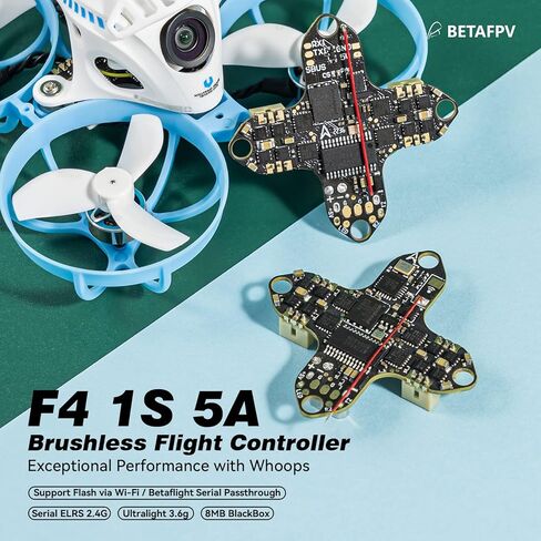 BETAFPV Meteor65 Pro 1S Micro FPV Whoop Drone Quadcopter for FPV Racing Flight Indoor Outdoor with F4 1S 5A Flight Controller 0802SE 19500KV Motor 35mm 3-Blade Propellers C03 Camera - ELRS in Saudi Arabia