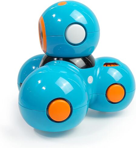Wonder Workshop Dash – روبوت البرمجة للأطفال بعمر 6 سنوات فما فوق – تنشيط الصوت – التنقل بين الأشياء – 5 تطبيقات برمجة مجانية للعلوم والتكنولوجيا والهندسة والرياضيات – إنشاء مواطنين رقميين واثقين، أزرق in Kuwait