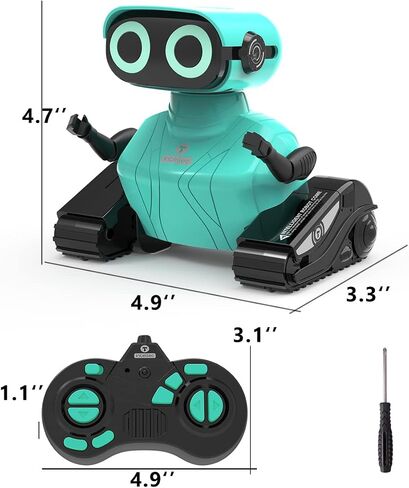 GILOBABY Remote Control Robot Toy for Kids 3-5, Blue in Kuwait