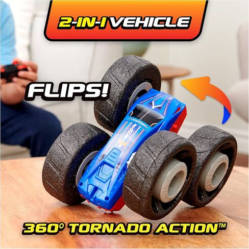 Air Hogs Super Soft, Flippin’ Frenzy, 360 Spinning Action, 2-in-1 Stunt Vehicle Remote Control Car, Kids Toys for Kids 4 and up in Kuwait