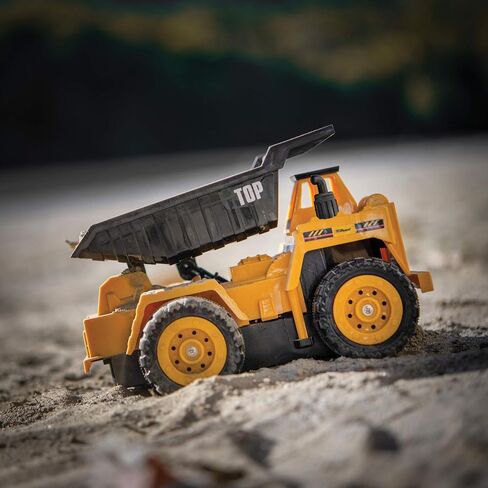 Top Race 5 Channel Fully Functional Rc Excavator Remote Control Construction Vehicles Kids Size Designed for Small Hands - Rc Construction Vehicles (Excavator) in Saudi Arabia