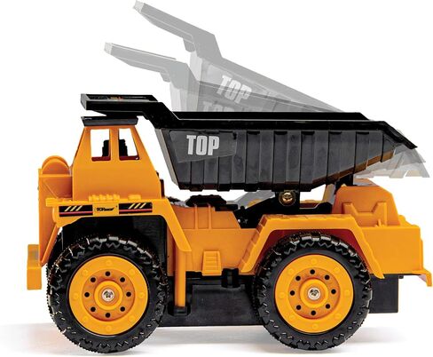 Top Race 5 Channel Fully Functional Rc Excavator Remote Control Construction Vehicles Kids Size Designed for Small Hands - Rc Construction Vehicles (Excavator) in Saudi Arabia
