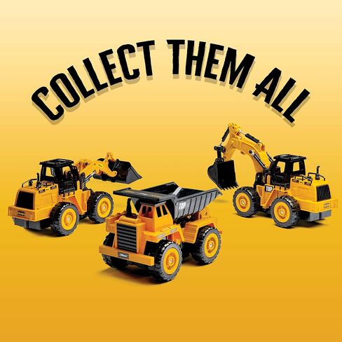 Top Race 5 Channel Fully Functional Rc Excavator Remote Control Construction Vehicles Kids Size Designed for Small Hands - Rc Construction Vehicles (Excavator) in Saudi Arabia