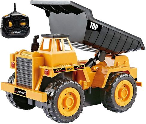Top Race 5 Channel Fully Functional Rc Excavator Remote Control Construction Vehicles Kids Size Designed for Small Hands - Rc Construction Vehicles (Excavator) in Saudi Arabia