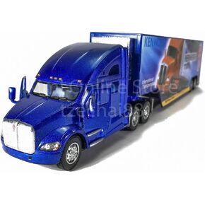 KiNSMART 1:68 Kenworth T700 حاوية شاحنة لعبة نموذج معدني مصبوب (أبيض بدون ملصق)