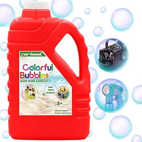 Zerhunt Bubble Solution Refill 33.8 OZ: Bubble Concentrate Solution for Bubble Machine| Bubble Solution Refill for Giant Bubble Wand, Bubble Gun Blower, Birthday Party Favors Wedding(Red) in Kuwait