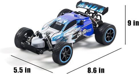 سيارات DoDoMagxanadu للتحكم عن بعد، 1:18 2WD Monster RC Truck سيارة سباق عالية السرعة، لعبة حشو سلة عيد الفصح للأولاد والبنات هدايا للأطفال (أسود وأخضر) in Kuwait