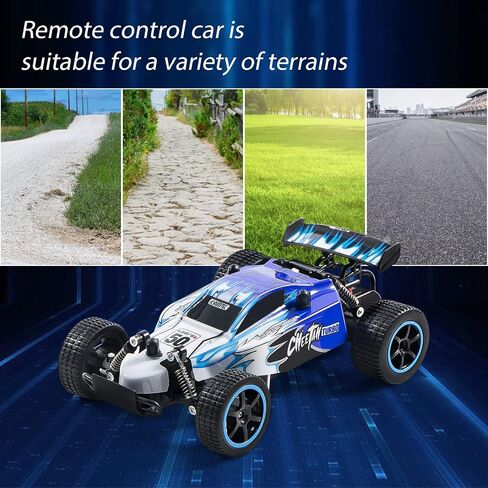 سيارات DoDoMagxanadu للتحكم عن بعد، 1:18 2WD Monster RC Truck سيارة سباق عالية السرعة، لعبة حشو سلة عيد الفصح للأولاد والبنات هدايا للأطفال (أسود وأخضر) in Kuwait