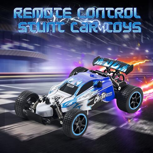 سيارات DoDoMagxanadu للتحكم عن بعد، 1:18 2WD Monster RC Truck سيارة سباق عالية السرعة، لعبة حشو سلة عيد الفصح للأولاد والبنات هدايا للأطفال (أسود وأخضر) in Kuwait