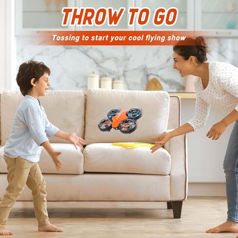 طائرات بدون طيار صغيرة للأطفال، طائرة بدون طيار باتيكوين S100 RC مع توقف في حالات الطوارئ لأكثر من 8 سنوات من الأولاد والبنات المبتدئين، طائرة هليكوبتر نانو RC كوادكوبتر مع تحوم تلقائي ثلاثي الأبعاد وجهاز تحكم عن بعد الوجه بدون رأس، 3 بطاريات اختيار هدية  in Kuwait