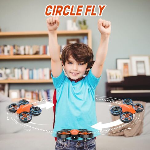 طائرات بدون طيار صغيرة للأطفال، طائرة بدون طيار باتيكوين S100 RC مع توقف في حالات الطوارئ لأكثر من 8 سنوات من الأولاد والبنات المبتدئين، طائرة هليكوبتر نانو RC كوادكوبتر مع تحوم تلقائي ثلاثي الأبعاد وجهاز تحكم عن بعد الوجه بدون رأس، 3 بطاريات اختيار هدية  in Kuwait