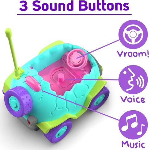 ميندسبروت دينو المطاردون | سيارة تحكم عن بعد للأطفال بعمر 2 3 4 5 سنوات، (عبوة من قطعتين) ألعاب للأطفال الصغار بعمر 2-4 سنوات، هدية عيد ميلاد للأولاد والبنات، متعة عائلية، ألعاب ديناصور للأطفال | أضواء LED والموسيقى in Kuwait