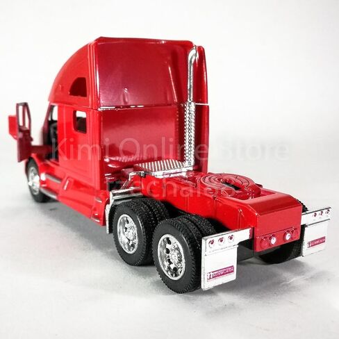 KiNSMART Kenworth T700 Container Truck, 1:68 Scale, Die Cast Metal Model, Red with Decals, Pullback Action in Kuwait
