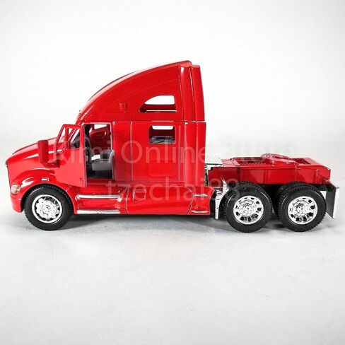 KiNSMART Kenworth T700 Container Truck, 1:68 Scale, Die Cast Metal Model, Red with Decals, Pullback Action in Kuwait