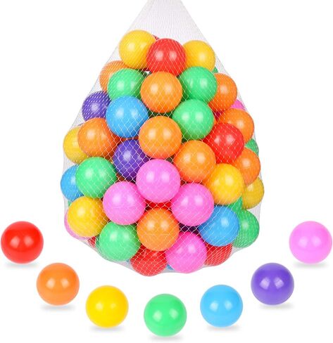 TRENDBOX 50 pcs Ball Pit Balls Plastic Balls for Ball Pit, BPA Free Ocean Ball for Toddlers - 7 Colors in Saudi Arabia