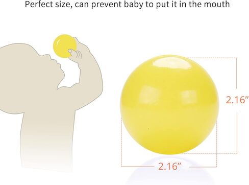 كرات الحفرة من بلايماتي - خالية من الفثالات، خالية من البيسفينول أ، 6 ألوان من كرات حمام السباحة البلاستيكية للأطفال، ألعاب ممتعة في حفرة السباحة، 100 قطعة للأطفال الصغار وبيت لعب الأطفال، خيمة روضة للأطفال in Kuwait