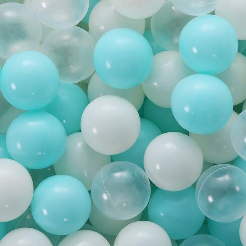 100 قطعة من كرات الحفرة الملونة، خالية من الفثالات، خالية من مادة BPA، كرات المحيط البلاستيكية المقاومة للسحق للأطفال، ملحقات حمام السباحة، 2.1 بوصة (100 كرة باللون الوردي) in Kuwait
