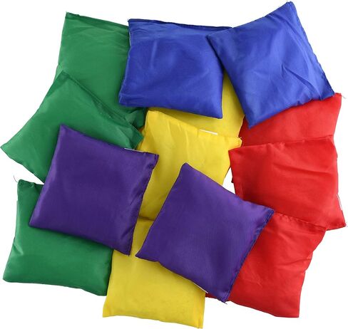 12 Pack Nylon Bean Bags Fun Sports Outdoor Family Games Bean Bag Toss Carnival Toy Bean Bag Toss Game in Saudi Arabia