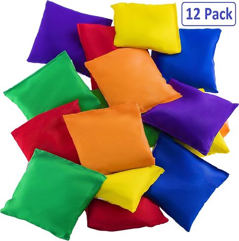 12 Pack Nylon Bean Bags Fun Sports Outdoor Family Games Bean Bag Toss Carnival Toy Bean Bag Toss Game in Saudi Arabia