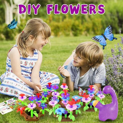 16Pcs Kids Gardening Tools Outdoor Toys Set Backyard Play with Wheelbarrow, Apron, Watering Can and More Educational STEM Learning Pretend Toys Outdoor Indoor for Toddlers Kids Boys Girls in Kuwait