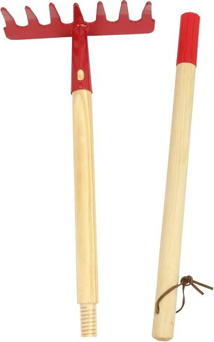 Click N' Play Kids Shovel & Rake Set 4-Piece Kids Garden, Yard & Lawn Tools Set Kids Gardening Set Toddler Rake for Leaves Kids Garden Tools Perfect Outdoor Toys for Toddlers & Kids Ages 3-8 in Saudi Arabia